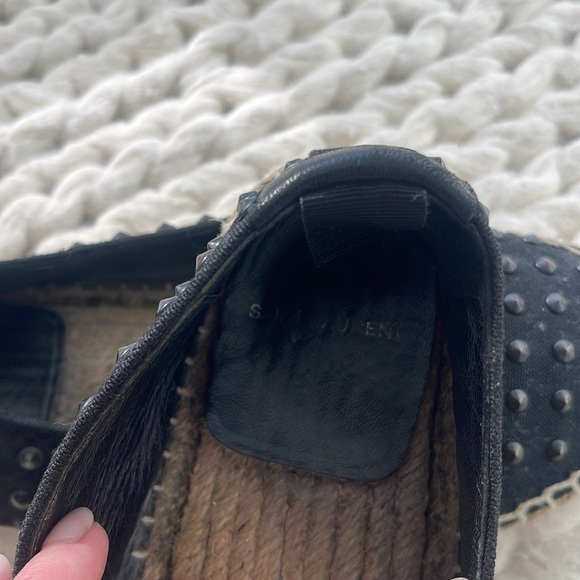 SAINT LAURENT Canvas Studded Accents Espadrilles Size 36 - Picture 7 of 10